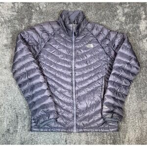 The North Face 800 Pro Down Puffer Jacket Womens Small Purple Quilted Full Zip